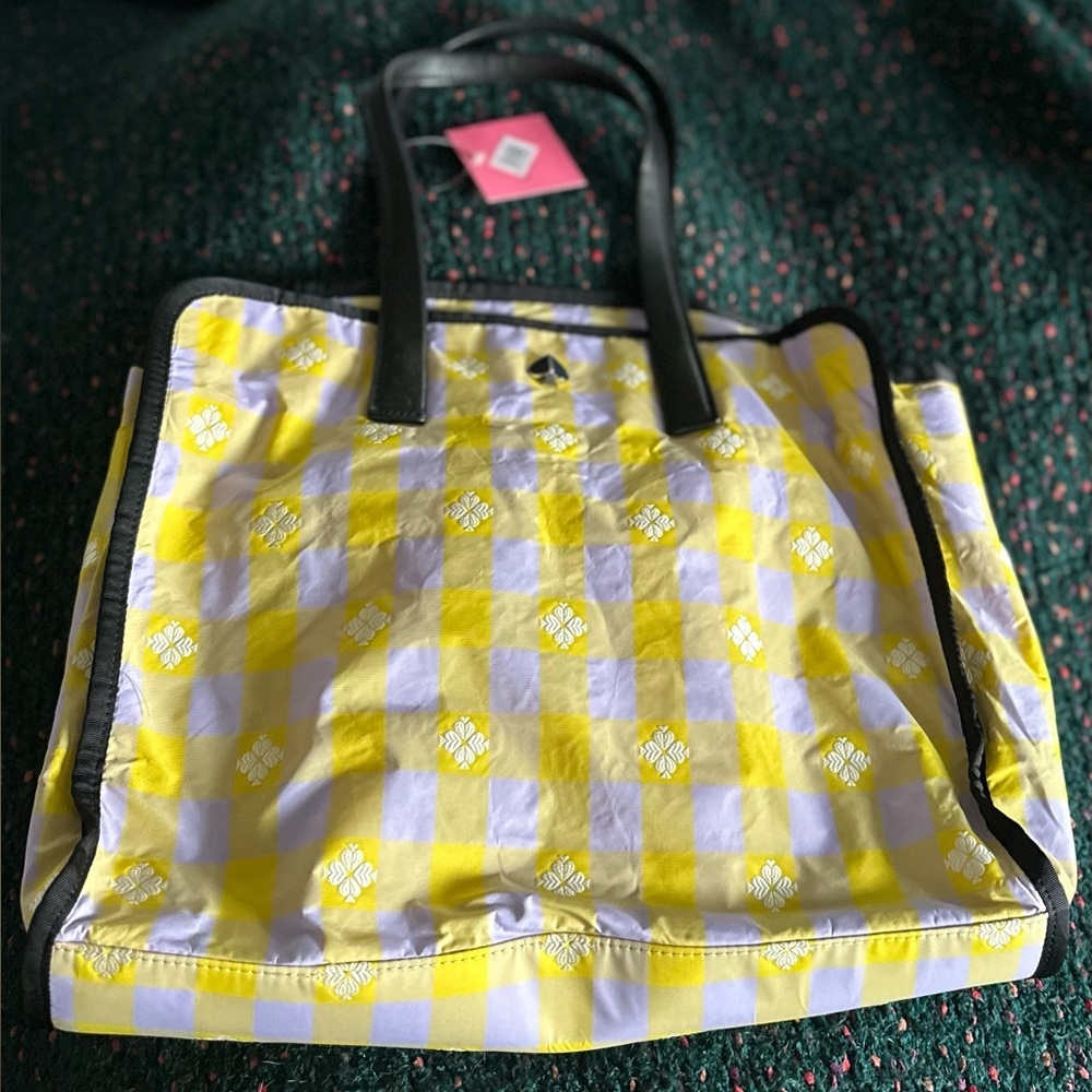 Kate Spade Morley Large Tote NWT Rare Color Frozen Lilac Chartreuse